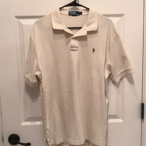 Polo by Ralph Lauren. Large, cream polo